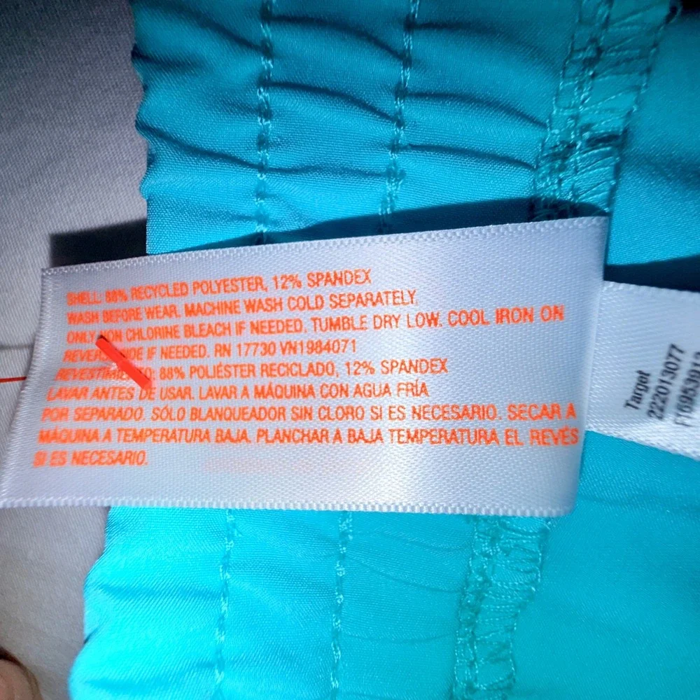 Cat & Jack Swimsuit Set Kids M8 Multi New Rainbow Striped 2pc Tankini Shorts
